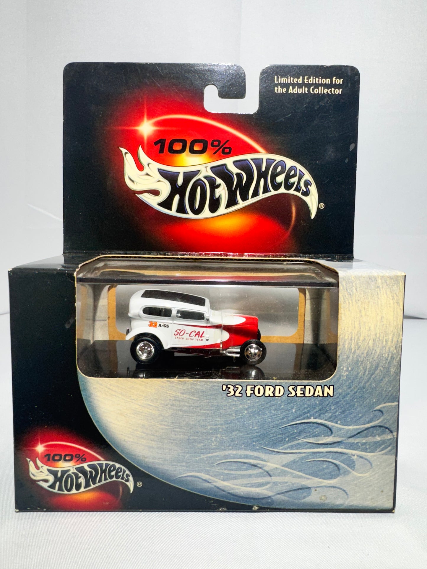 Hot Wheels 1932 Ford Sedan – SoCal Speed Shop Team Red & White Limited Edition Diecast (Mattel)