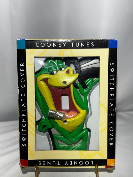Vintage 1995 Looney Tunes Michigan J. Frog Ceramic Light Switch Plate Cover