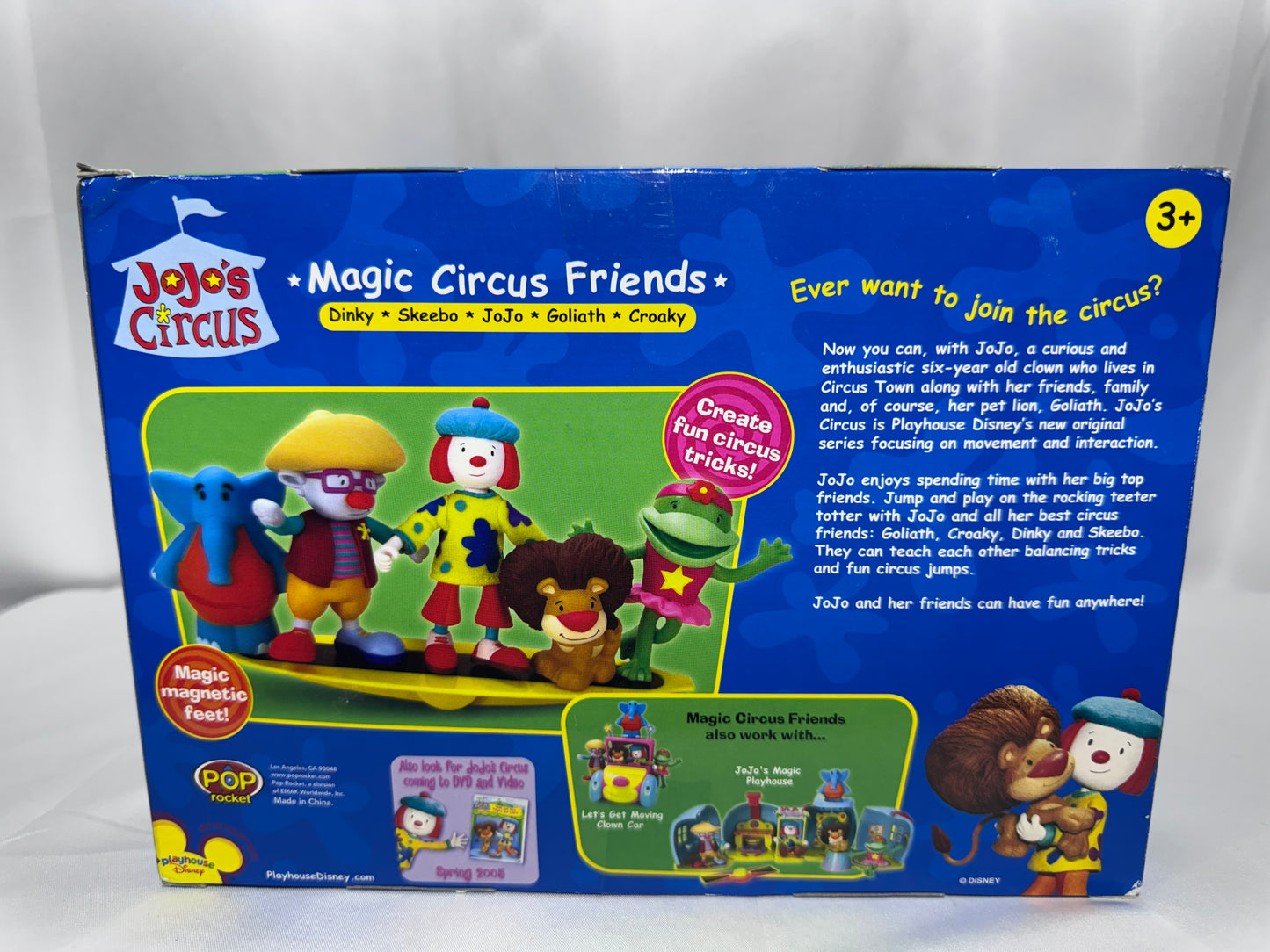 Playhouse Disney JoJo’s Circus Magic Circus Friends Figure Set 2005 Pop Rocket NIB