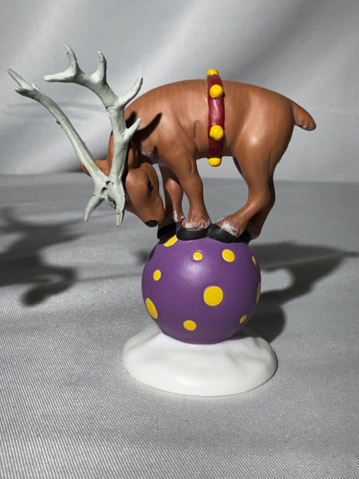 Department 56 North Pole Woods Balancing Act #56932 Retired Elf Reindeer Figurine Set w/ Box