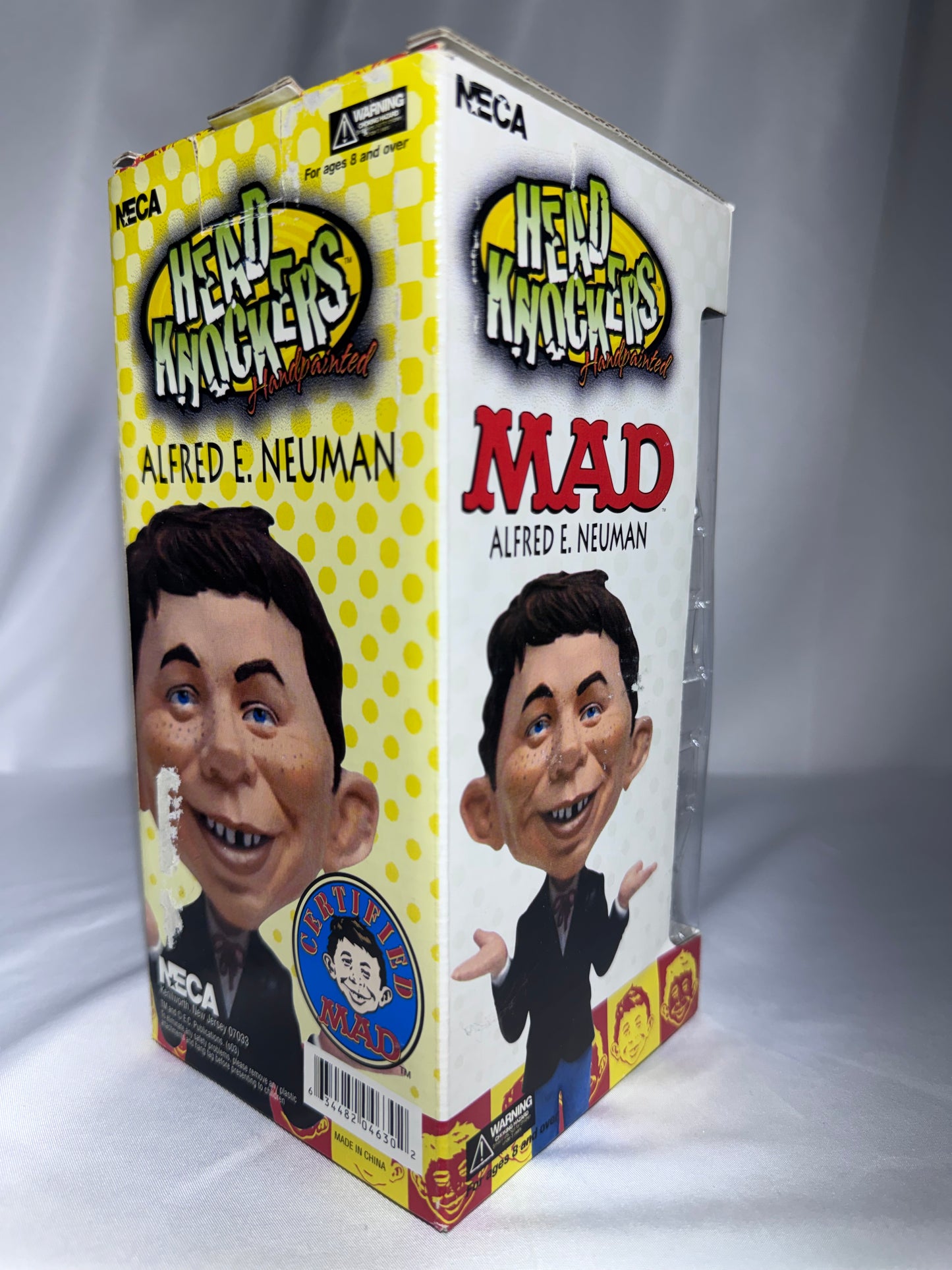 NECA MAD Magazine Alfred E. Neuman Head Knocker Bobblehead – Original Box