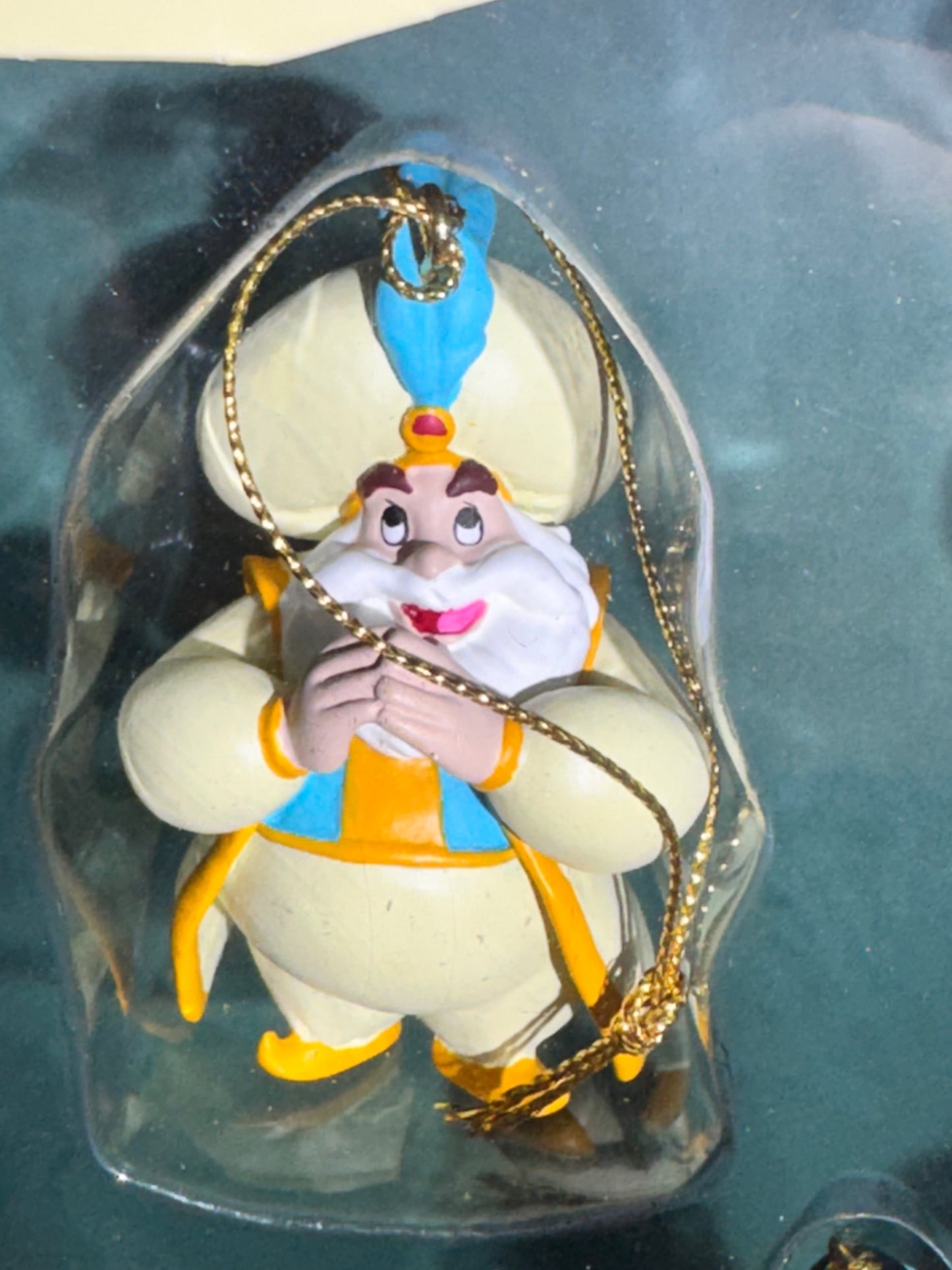 Vintage Disney Aladdin Storybook Ornament Set 8 Pc Genie Jasmine Jafar Box
