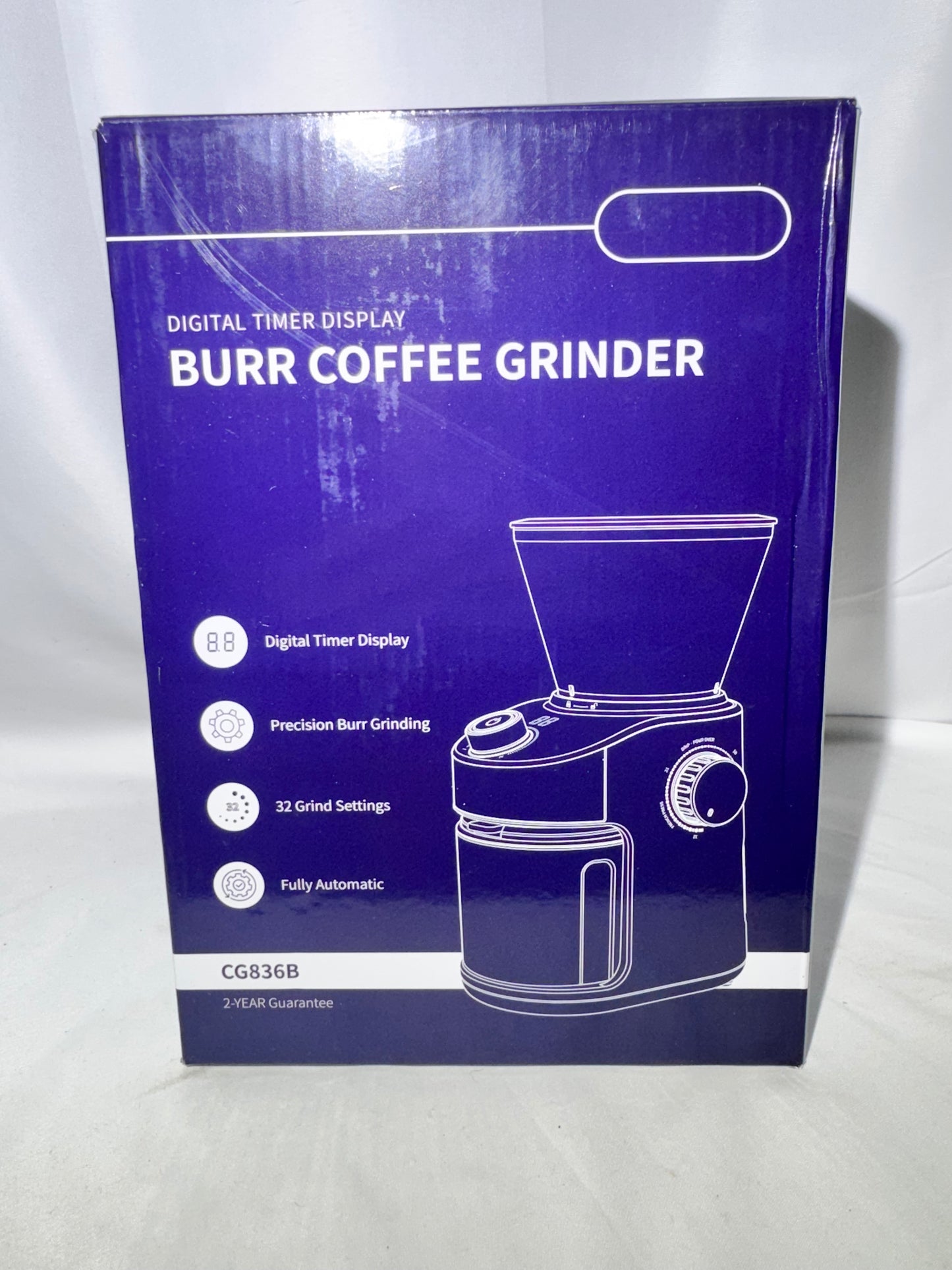 Shardor Electric Burr Coffee Grinder – Model CG836B (Previously Owned)