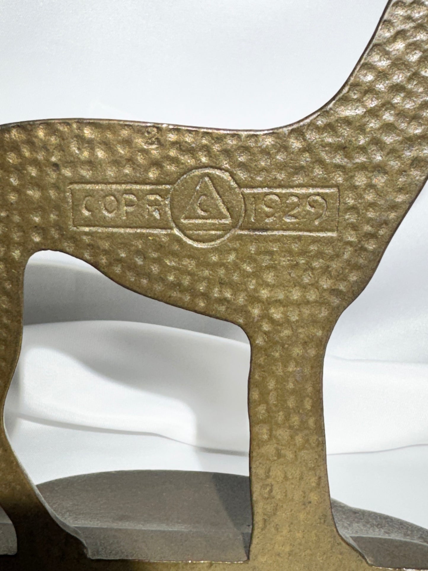 Pair of Art Deco Russian Wolfhound Cast Iron Bookends – c. 1929 Connecticut Foundry