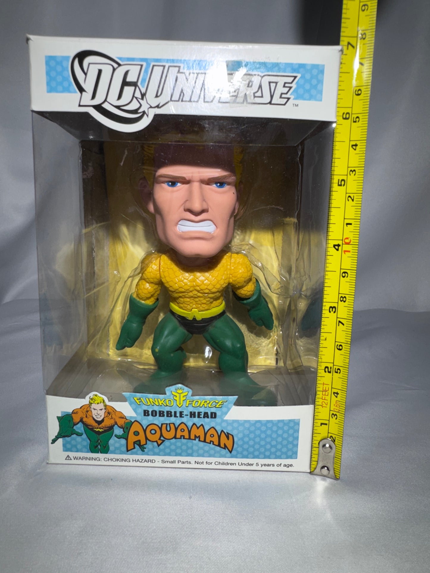 Vintage Funko Force DC Universe Aquaman Bobble-Head – 2010 – Original Box