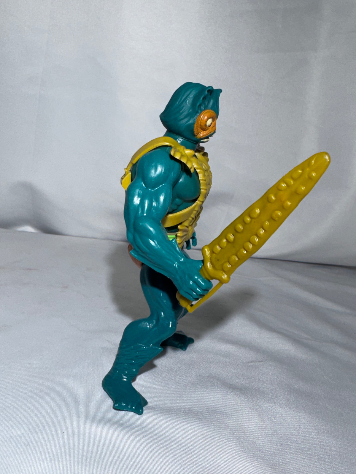 Vintage 1981/1982 Mattel Masters of the Universe Mer-Man Action Figure w/ Golden Sword