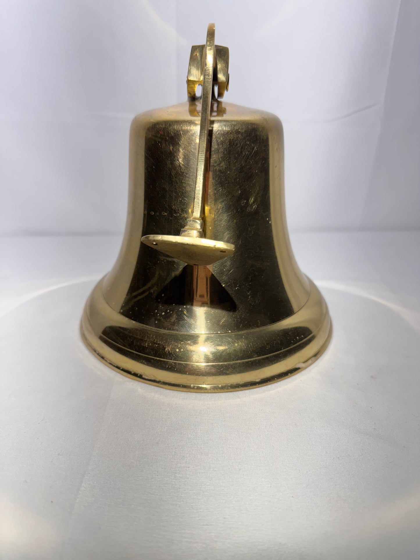 Vintage Brass Coca-Cola Bell – 7” Wall Mount with Braided Handle