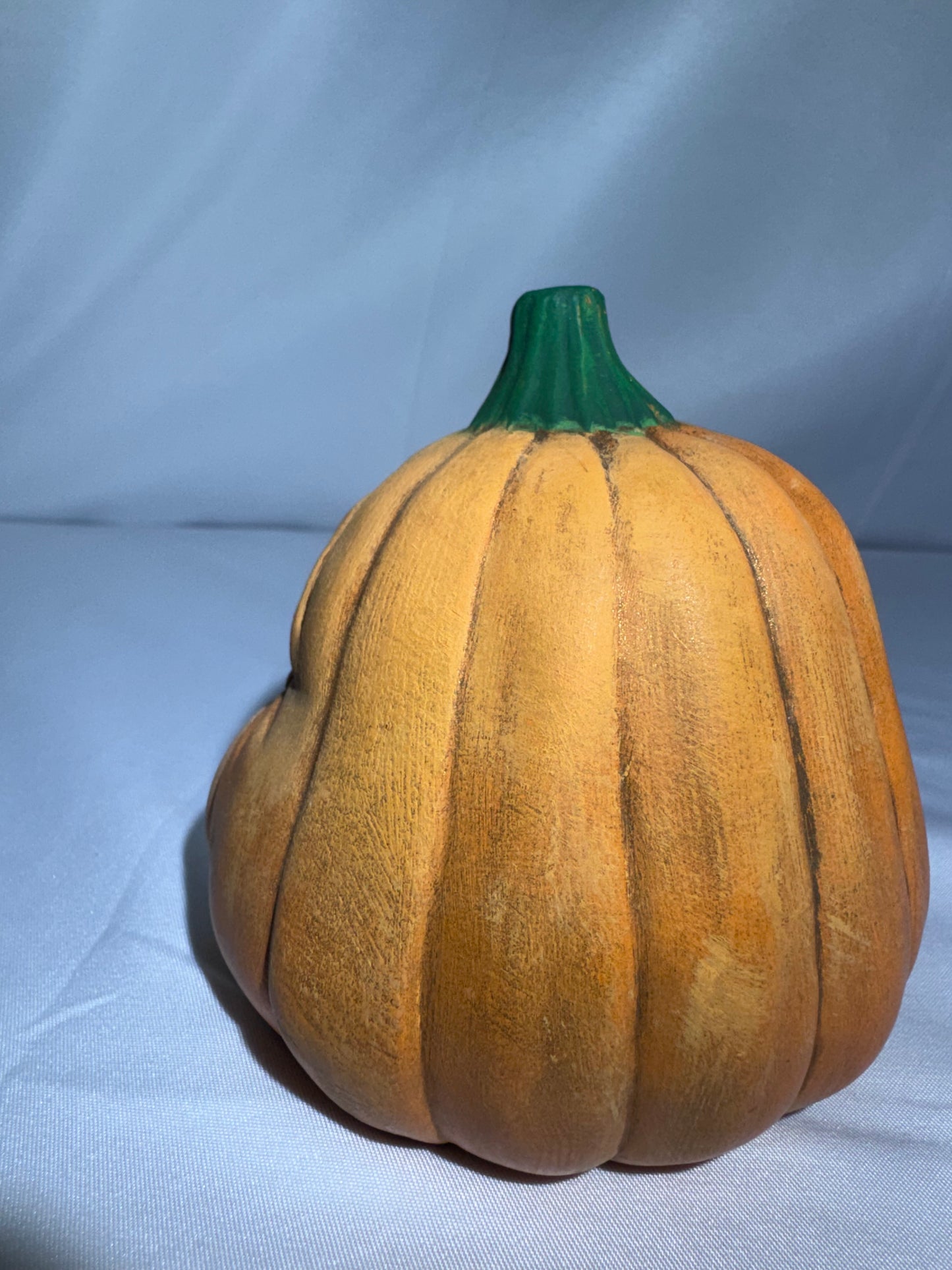 Vintage Hand-Painted Ceramic Pumpkin Figurine – Baby Face – CB 2000