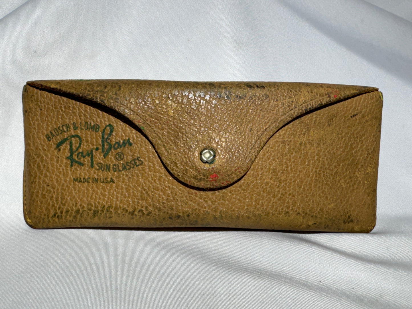 Vintage B&L Ray-Ban Aviator Sunglasses Green Glass Lens 12K GF w/ Original Case