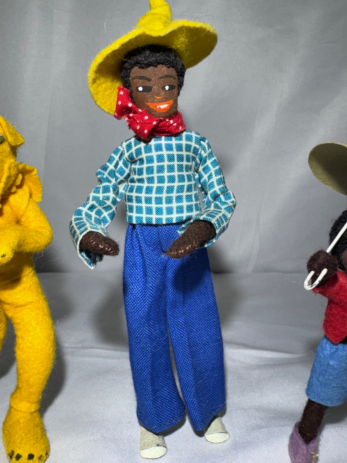 Vintage BAPS Germany Little Black Sambo Miniature Doll & Tiger Set – 1940s–1950s