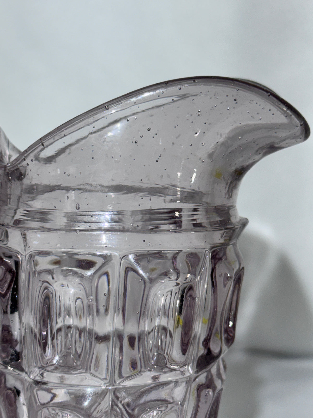 Vintage EAPG Pitcher / Jug – Neodymium Seedy Glass