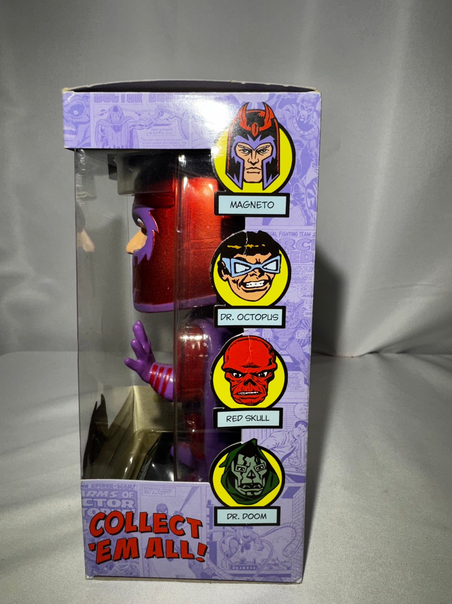 Funko Wacky Wobbler Magneto Bobblehead Marvel Comics 2008 Vaulted w/ Box