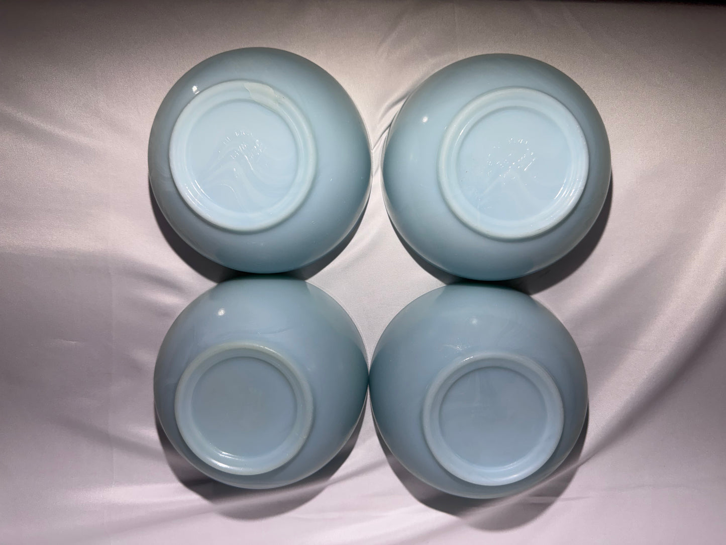 Vintage Fire-King Turquoise/Delphite Blue Chili Bowls – Set of 4