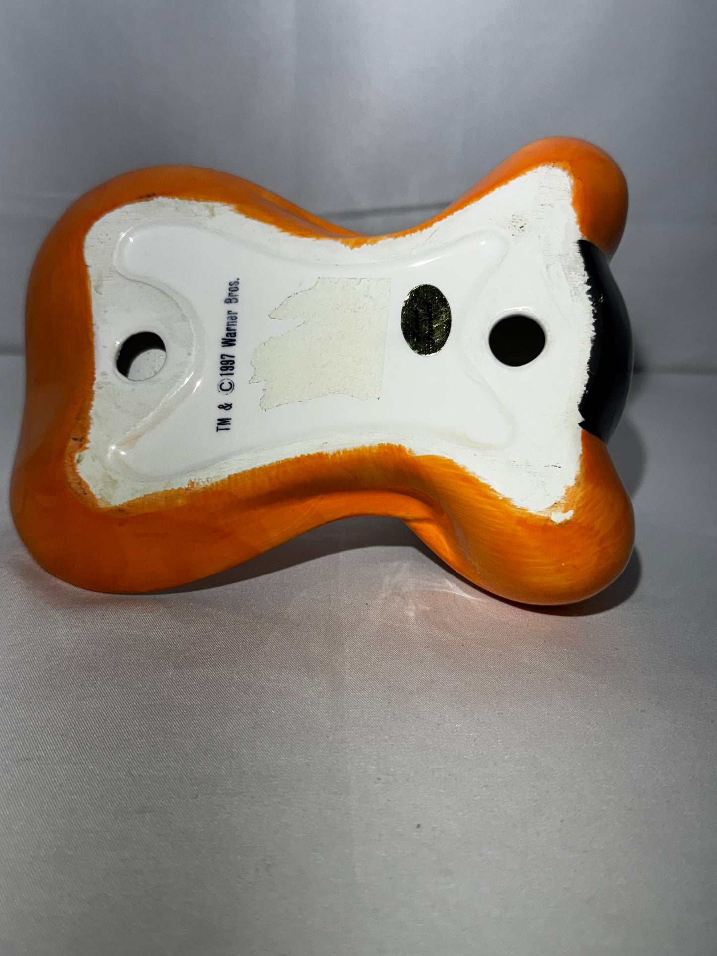 Vintage 1990s Warner Bros Looney Tunes Daffy Duck Ceramic Soap Dish