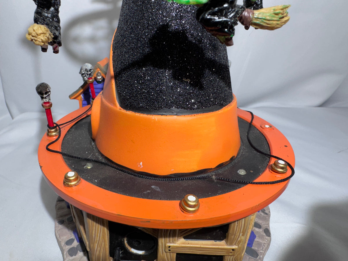 Lemax Spooky Town Witch’s Hat Carnival Ride #84744 – Retired 2008 – Halloween Village