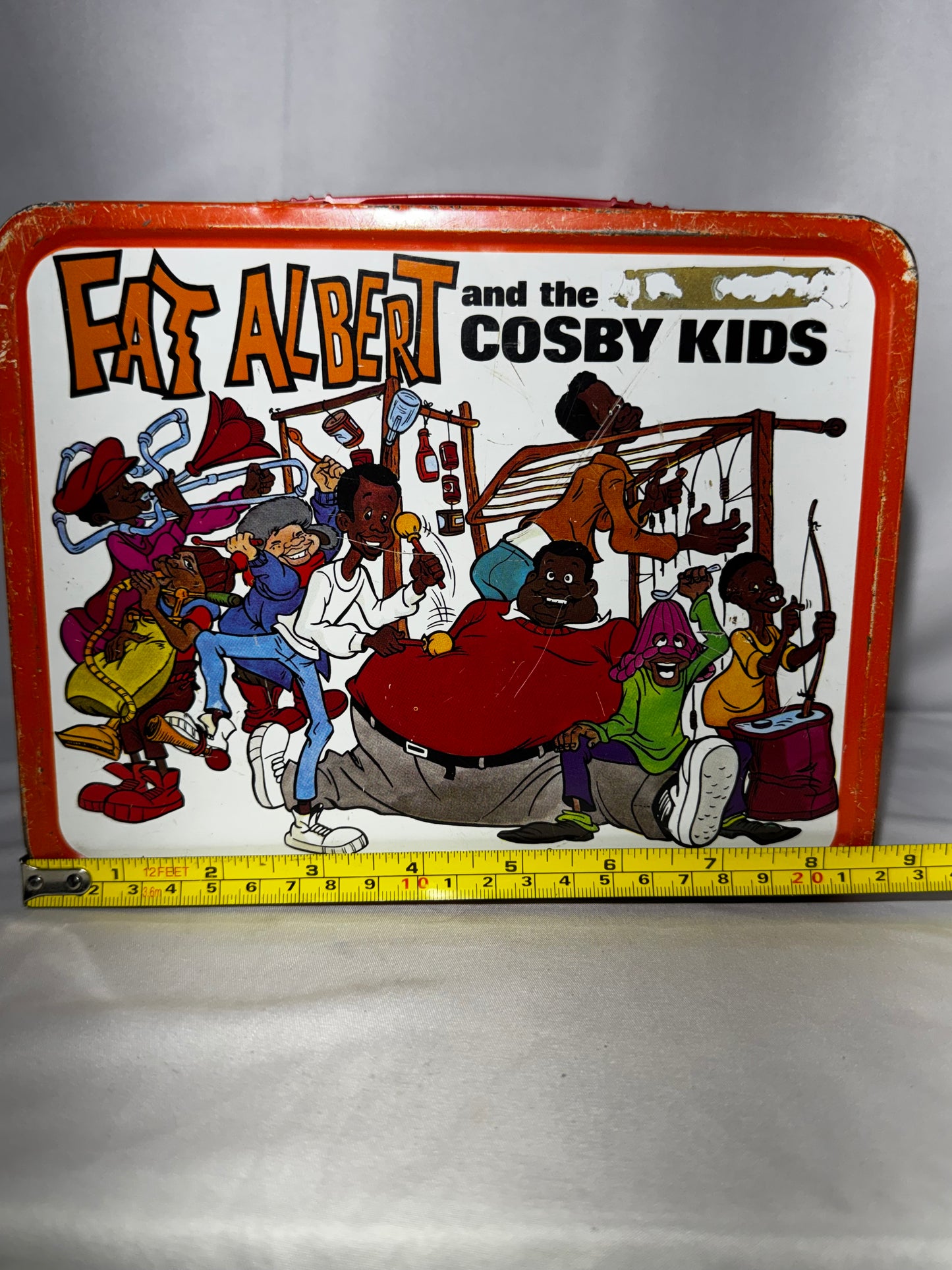 Vintage 1973 Fat Albert and the Cosby Kids Metal Lunch Box w/ Original Thermos