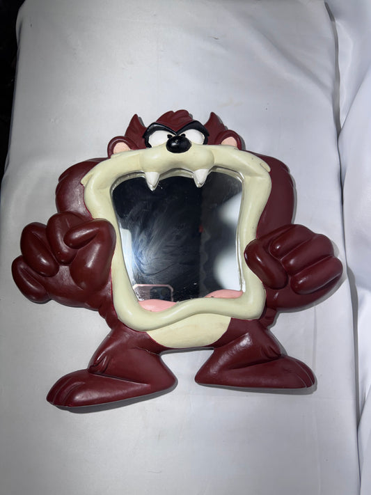 Vintage Looney Tunes Tasmanian Devil Taz Molded Wall Mirror – Taz Collectible