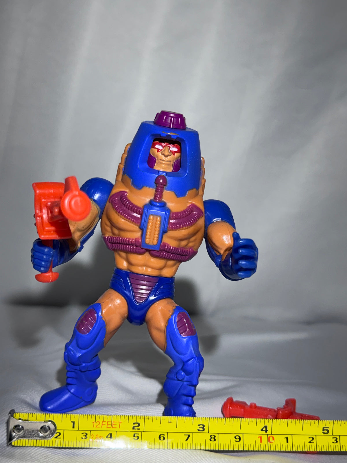 1983 Mattel MOTU Man-E-Faces Action Figure Complete 2 Weapons Vintage He-Man