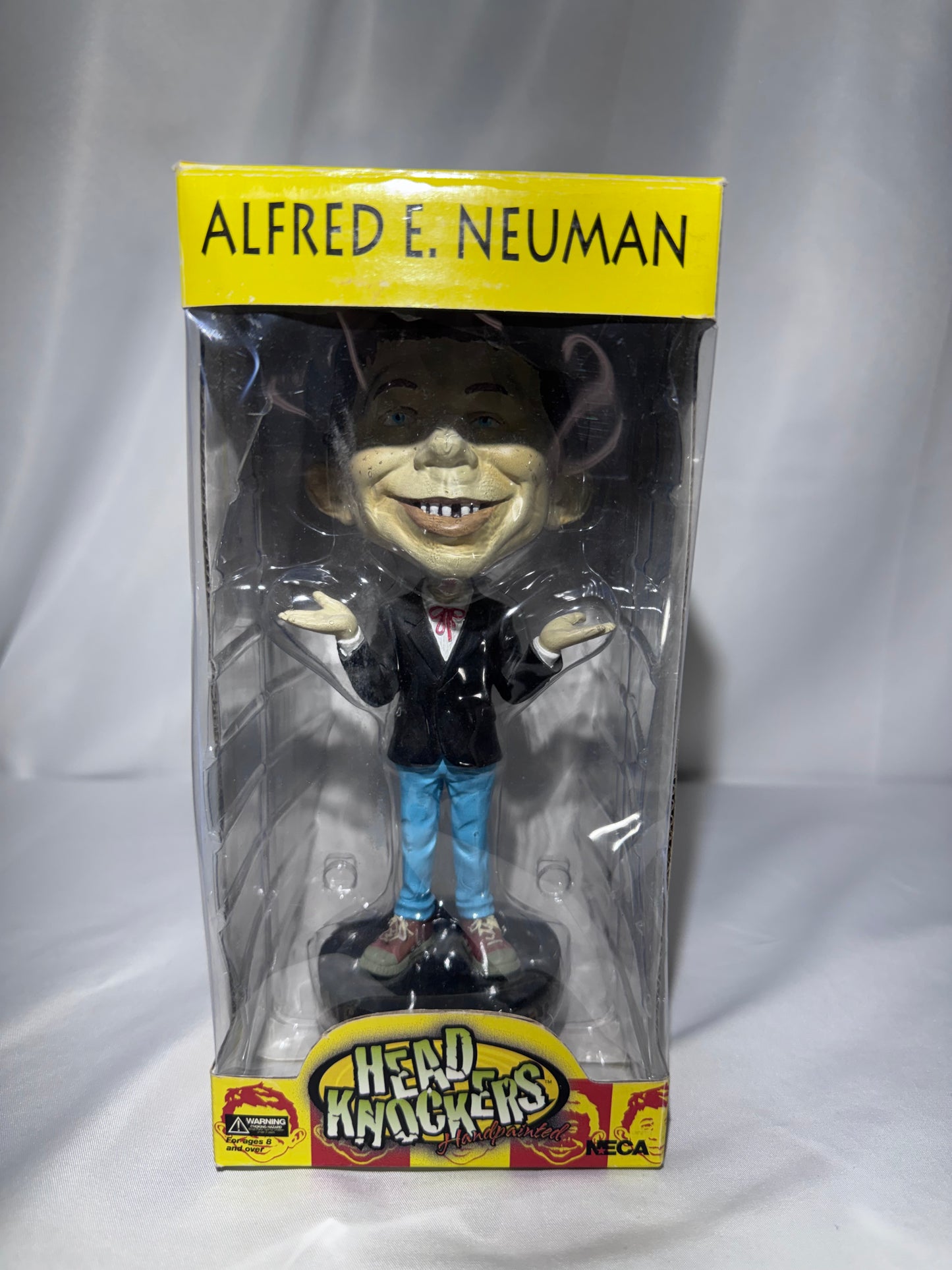NECA MAD Magazine Alfred E. Neuman Head Knocker Bobblehead – Original Box