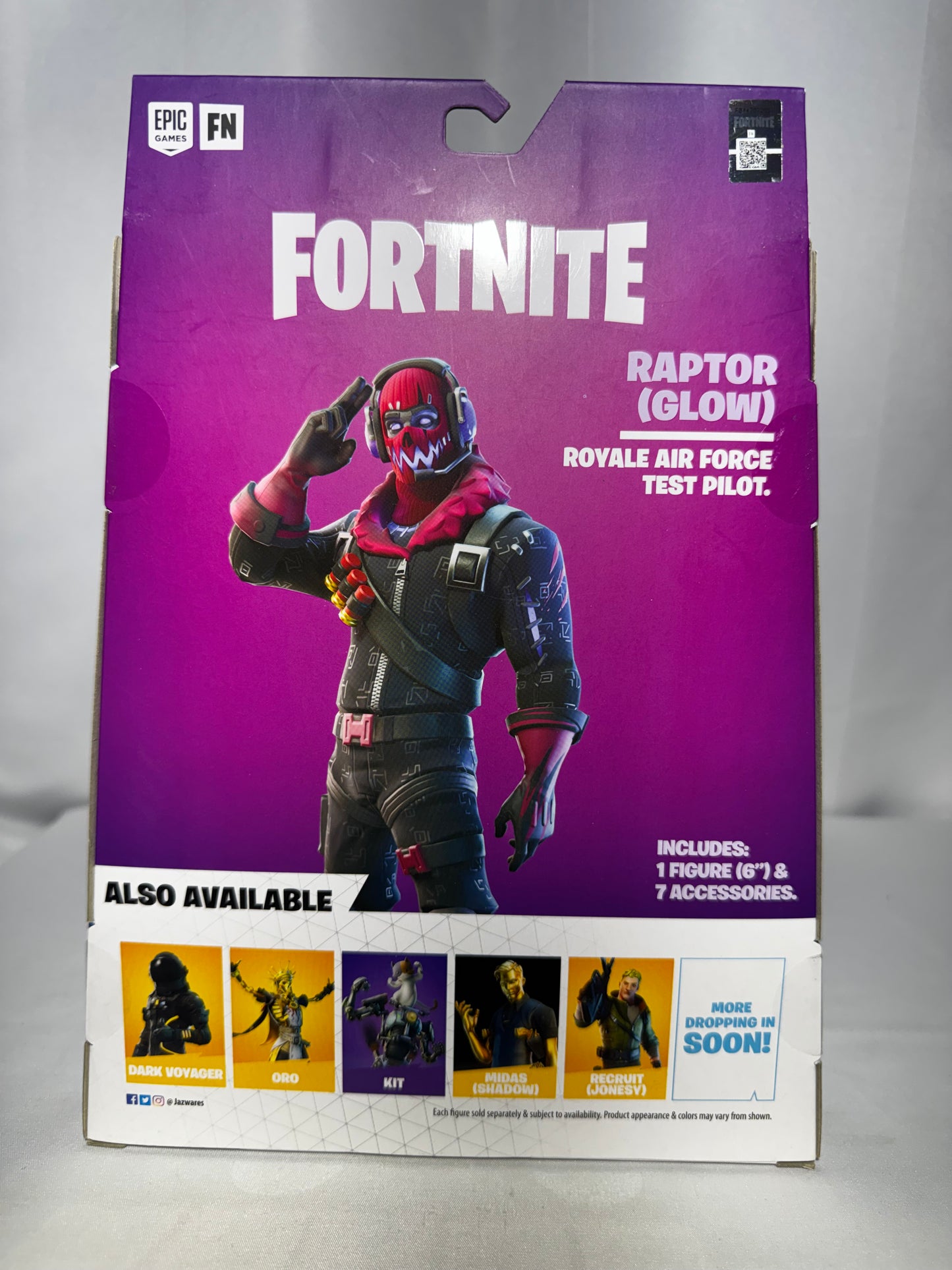 Fortnite action figure – Raptor (Glow) from the Legendary Series by Epic Games (2021)