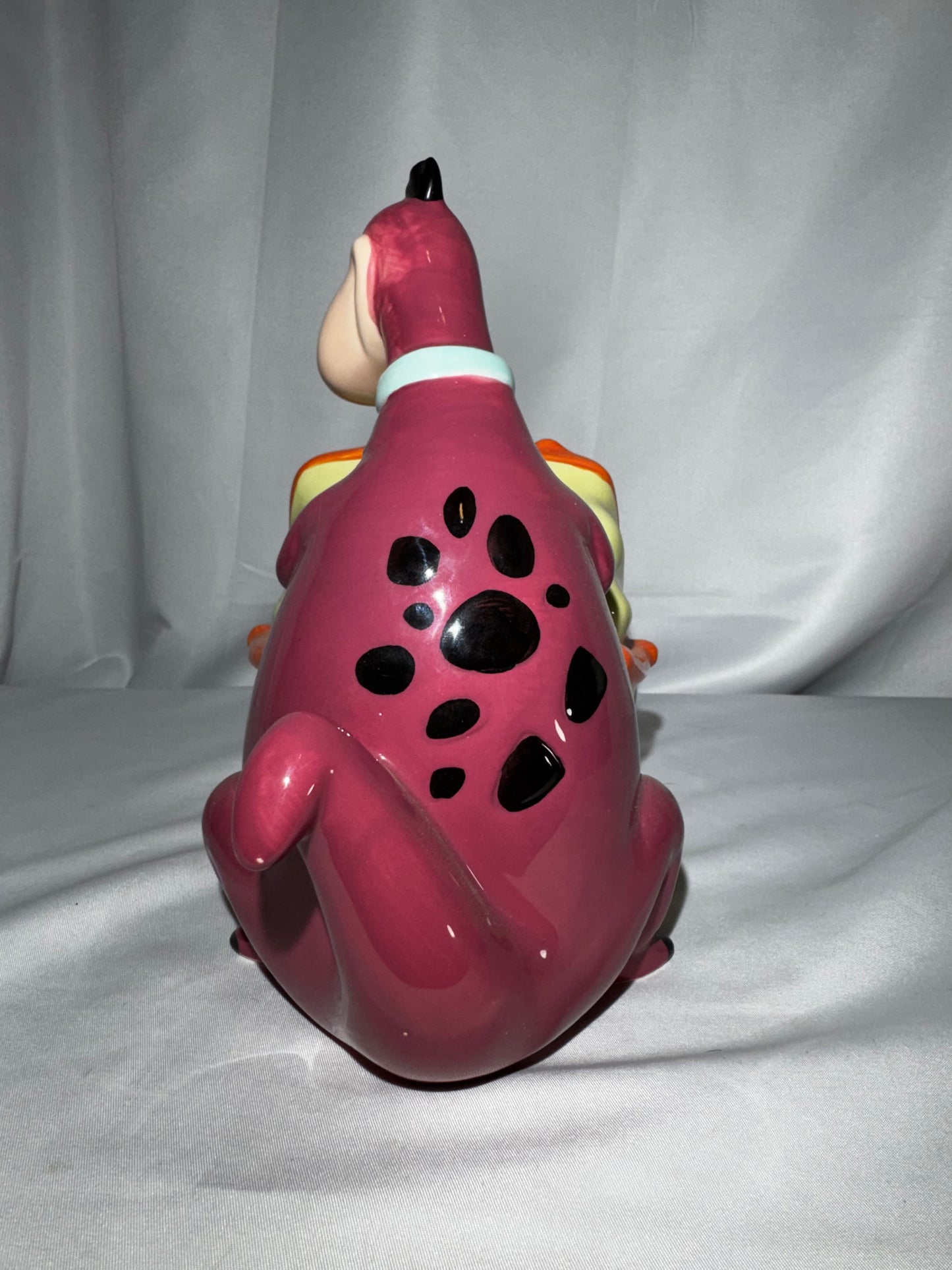 Westland Flintstones Dino Carriage Cookie Jar Bam Bam Pebbles w/ Box Hanna-Barbera