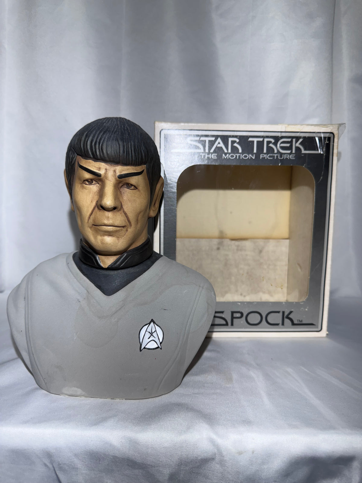 1979 Star Trek Mr. Spock Ceramic Liquor Decanter – Grenadier Spirits – Original Box