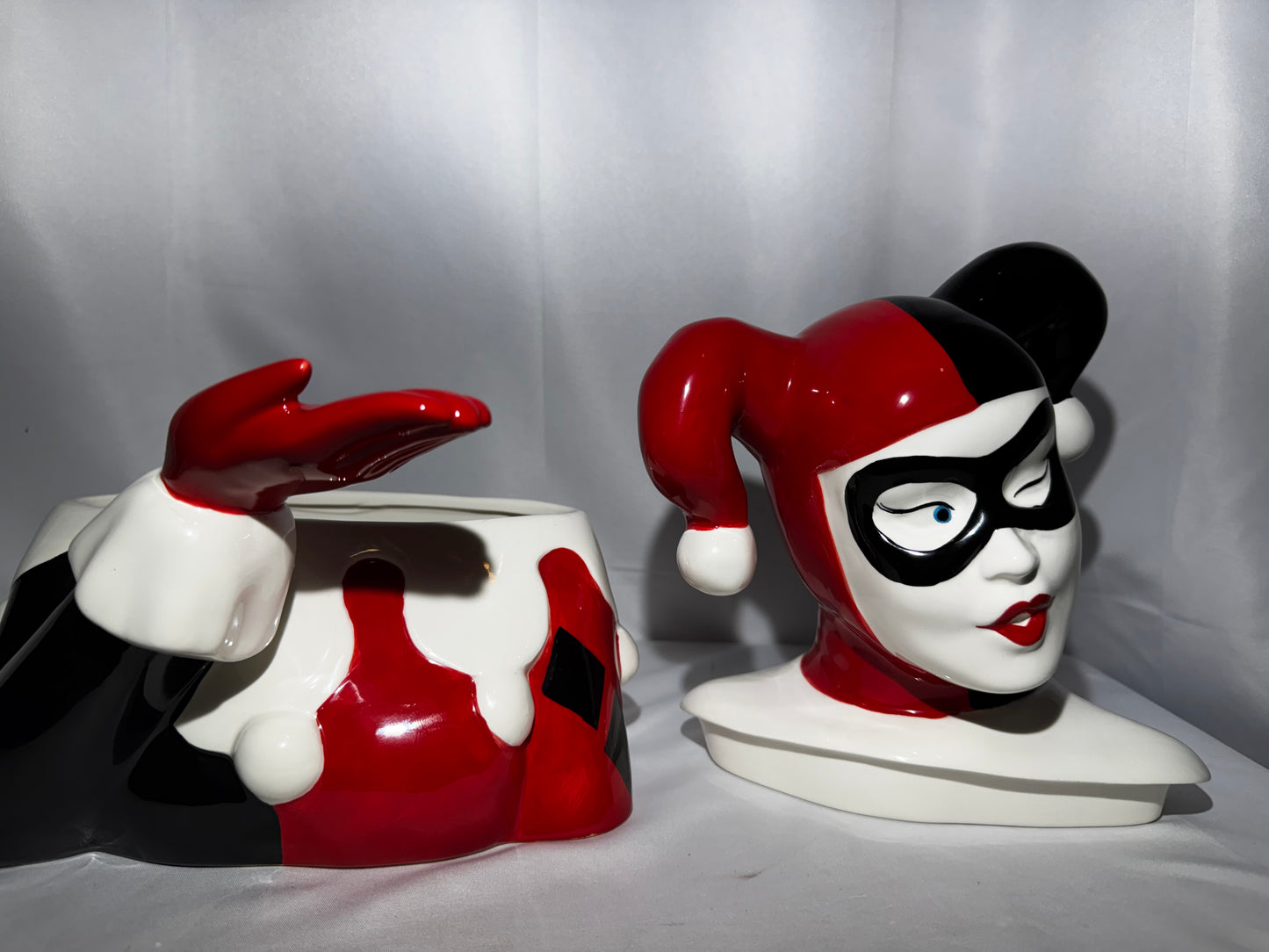 DC Comics Batman Harley Quinn Ceramic Cookie Jar Westland Giftware #25593 w/ Original Box