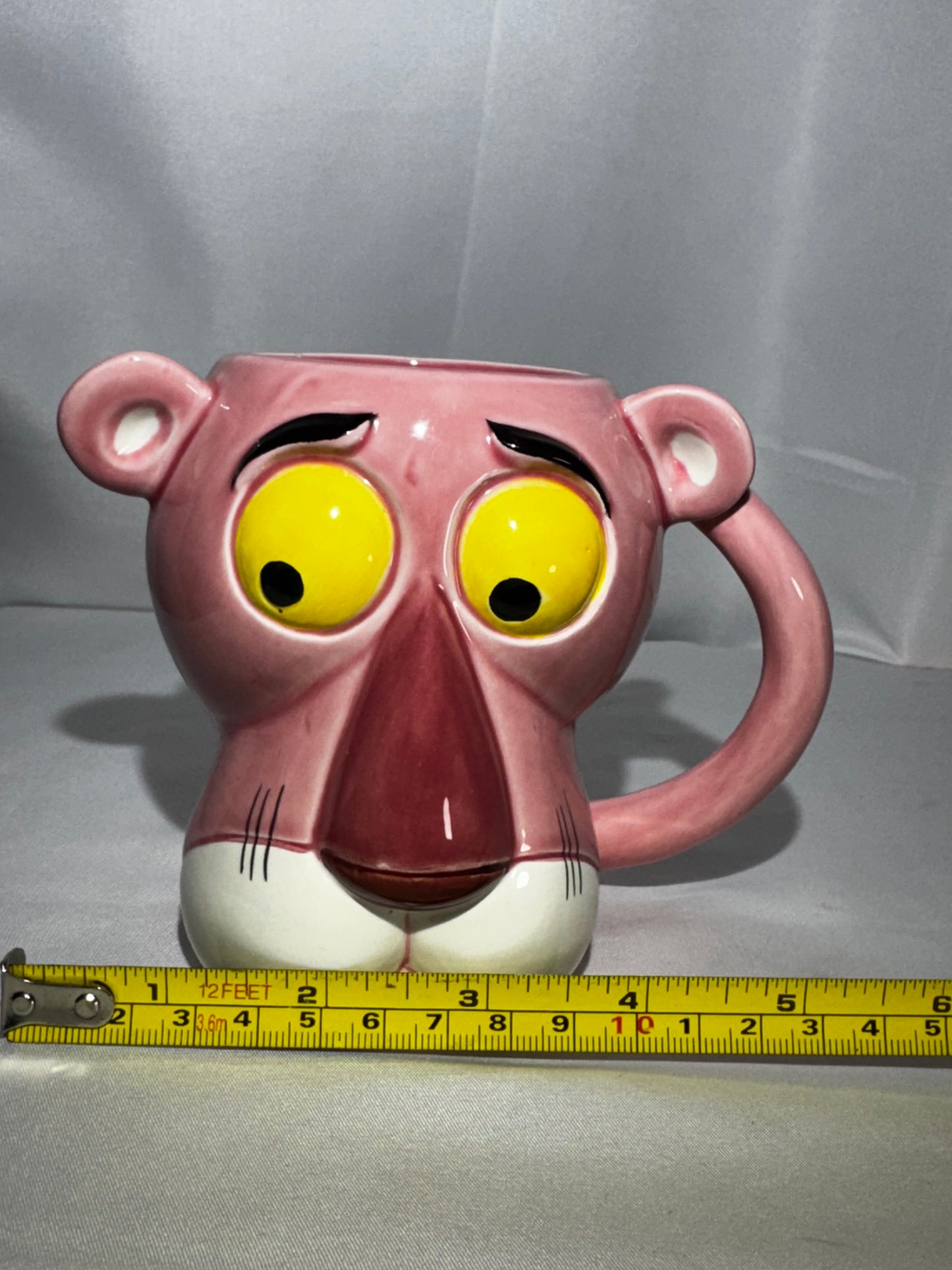 Vintage 1981 Pink Panther Character Mug Royal Orleans Cartoon Coffee Cup