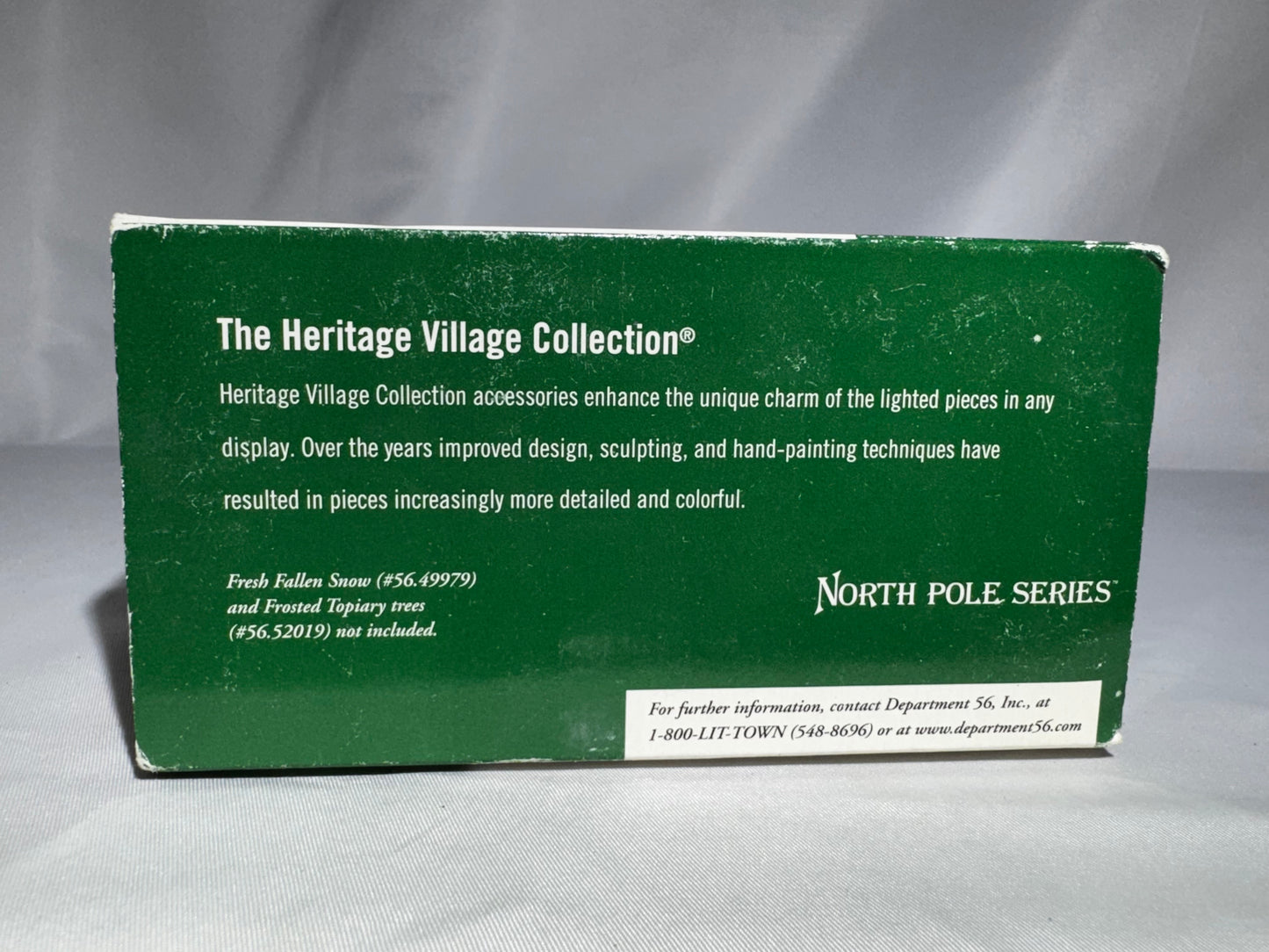 Department 56 North Pole Village Glitter Detail #56.56812 Retired Accessory Set w/ Box Repaired