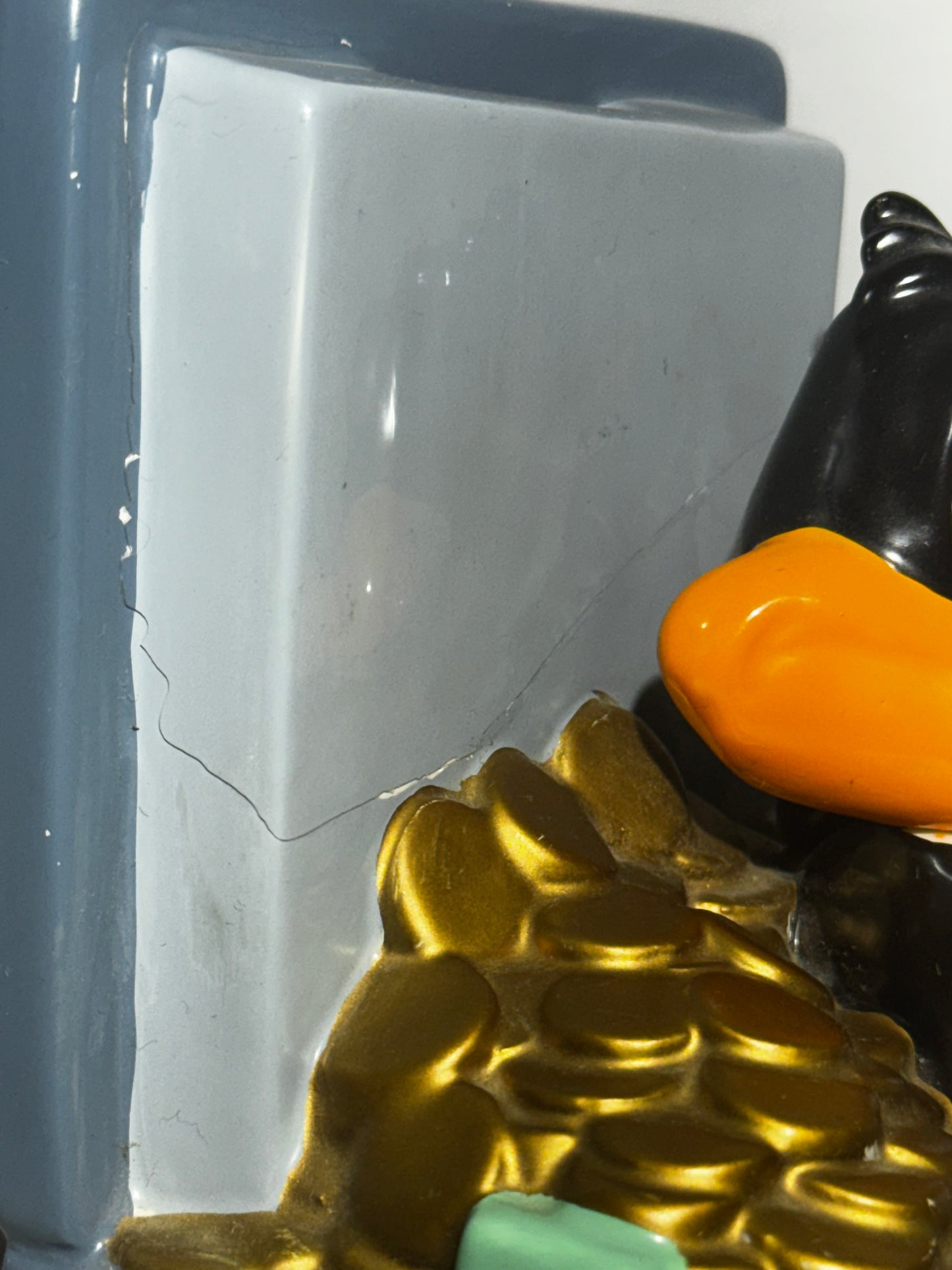 Vintage 1989 Looney Tunes Daffy Duck Safe Co Ceramic Piggy Bank Warner Bros