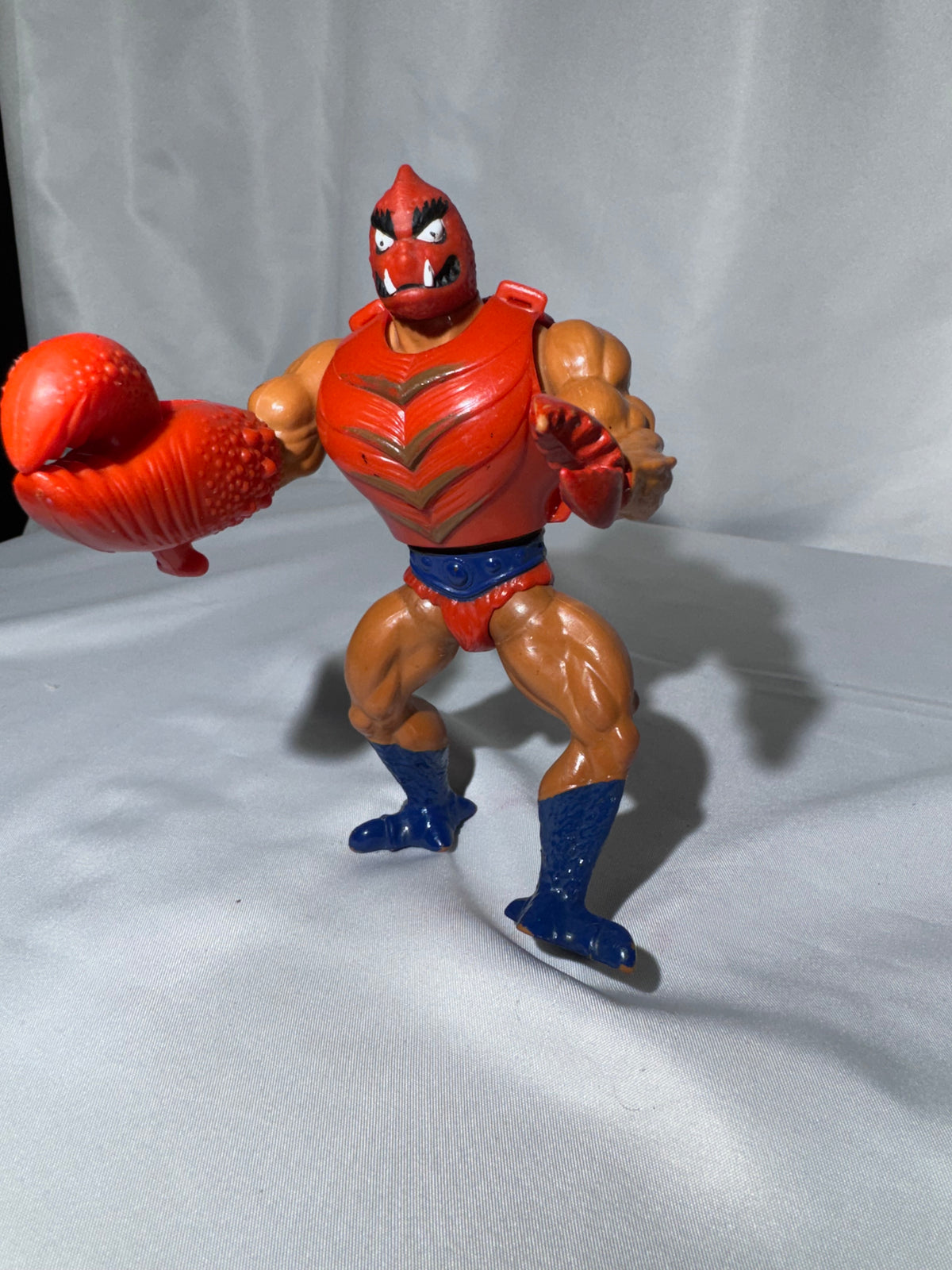 Vintage 1980s Mattel Masters of the Universe Clawful Action Figure – Loose – Missing Mace