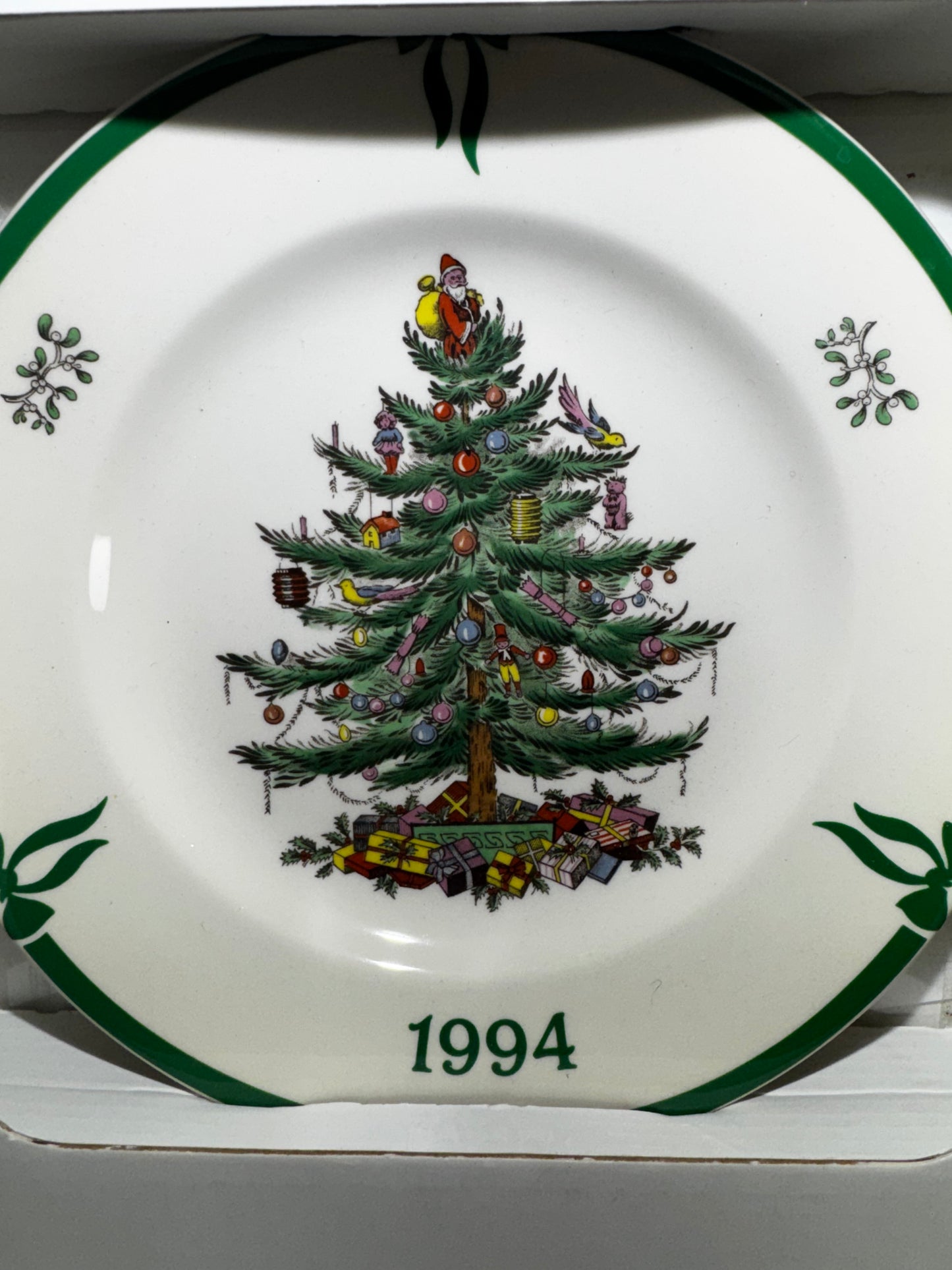 Spode Christmas Tree 1994 Annual Collector Plate 7 7/8” Earthenware w/ Box
