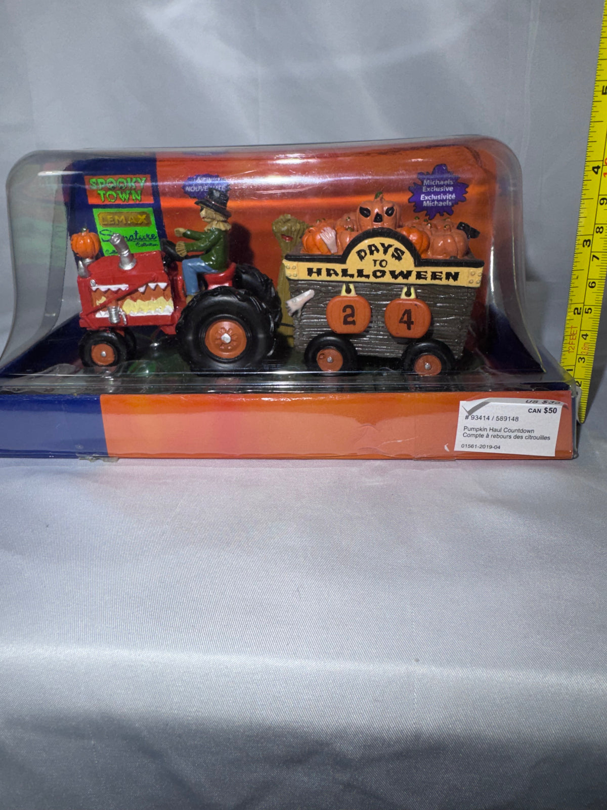 Lemax Spooky Town Pumpkin Haul Countdown #93414 – 2019 – Original Box