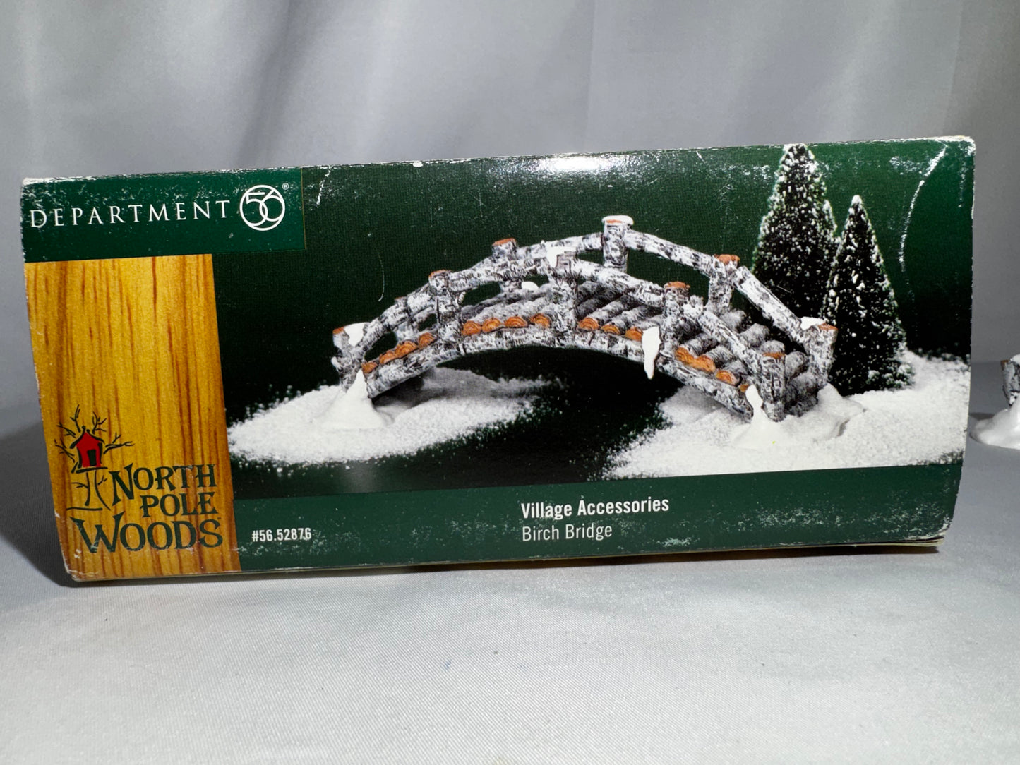 Department 56 North Pole Woods Birch Bridge #56.52876 Village Accessory