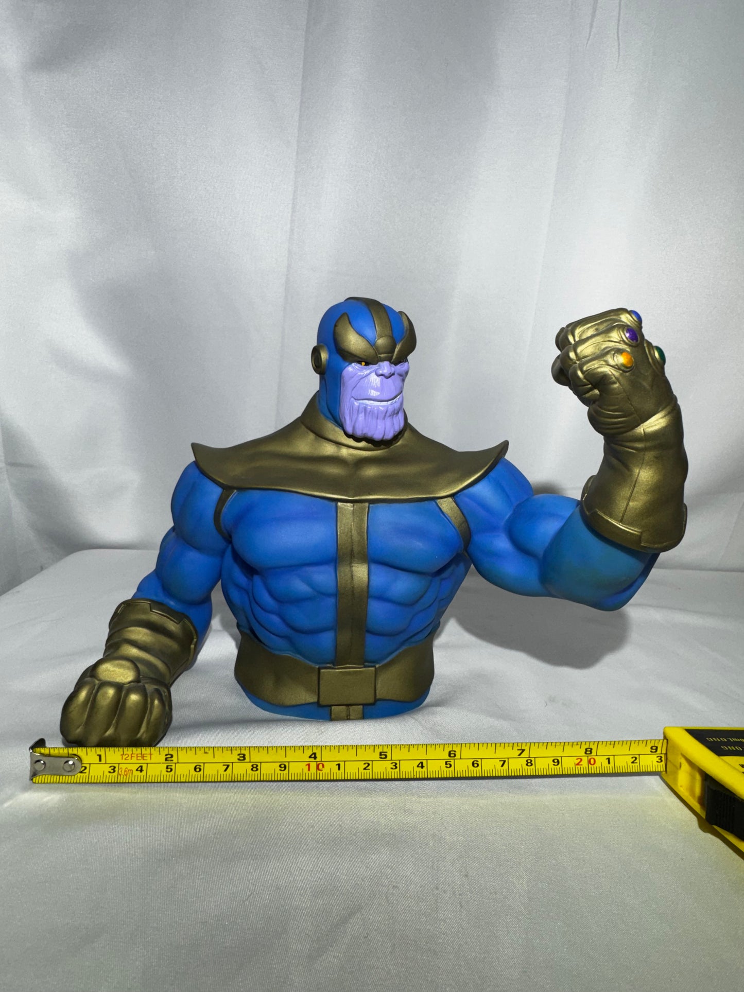 Marvel Thanos Infinity Gauntlet PVC Bust Coin Bank Monogram Direct #67952