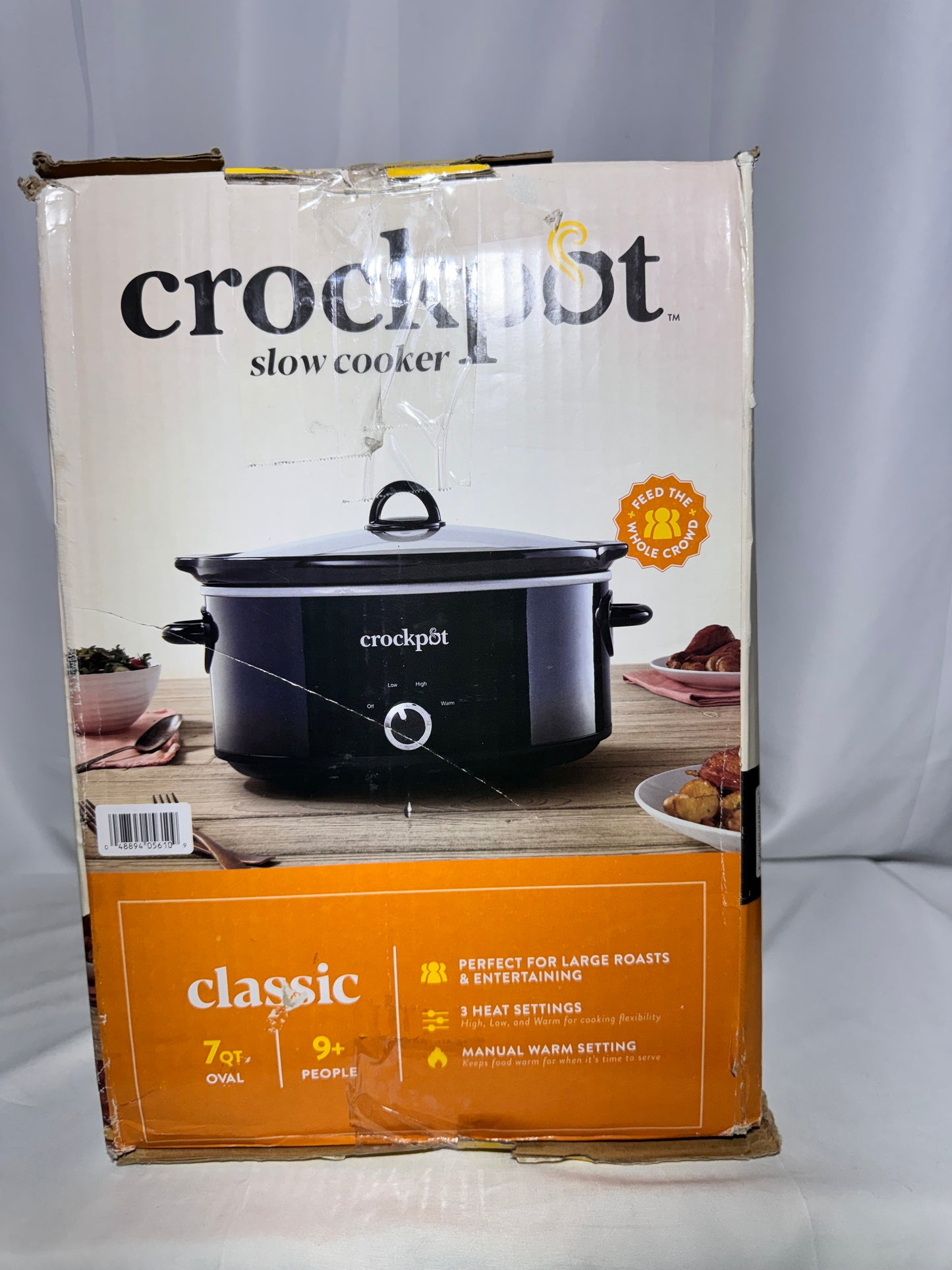 Crock-Pot 7-Quart Manual Slow Cooker – Model SCV700-B2-WM1