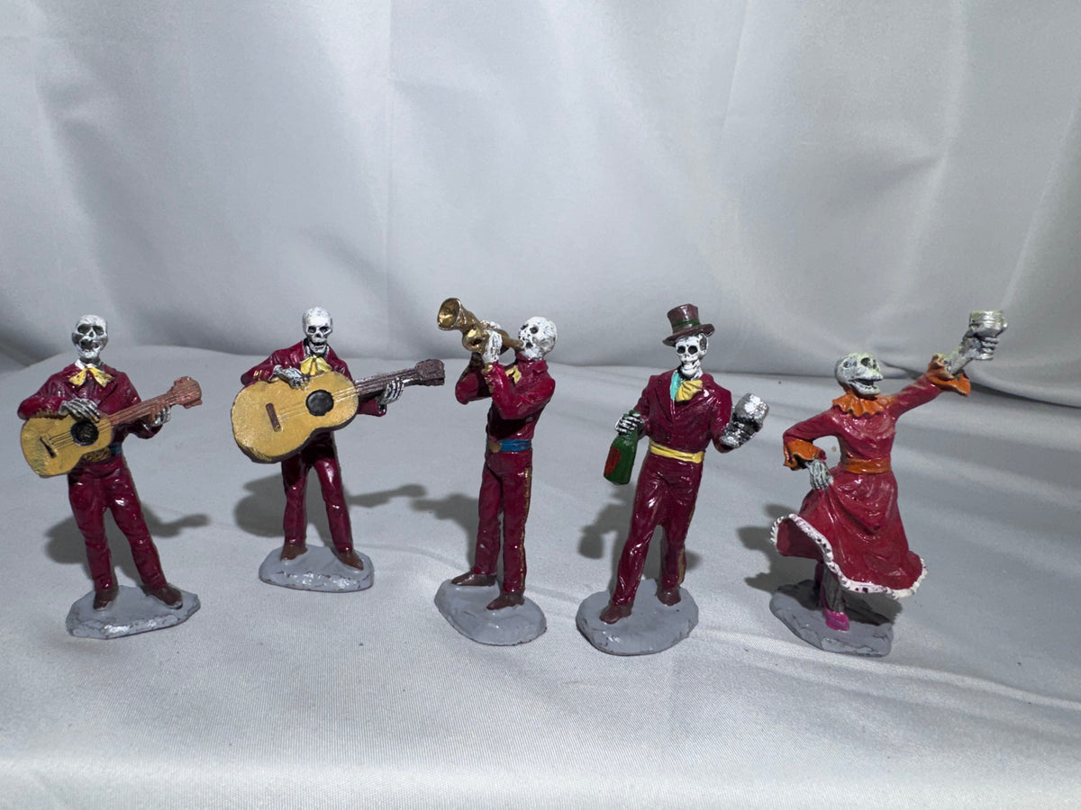 Lemax Spooky Town Fiesta De Los Muertos Set of 6 #52309 – 5 Figures – Missing 1
