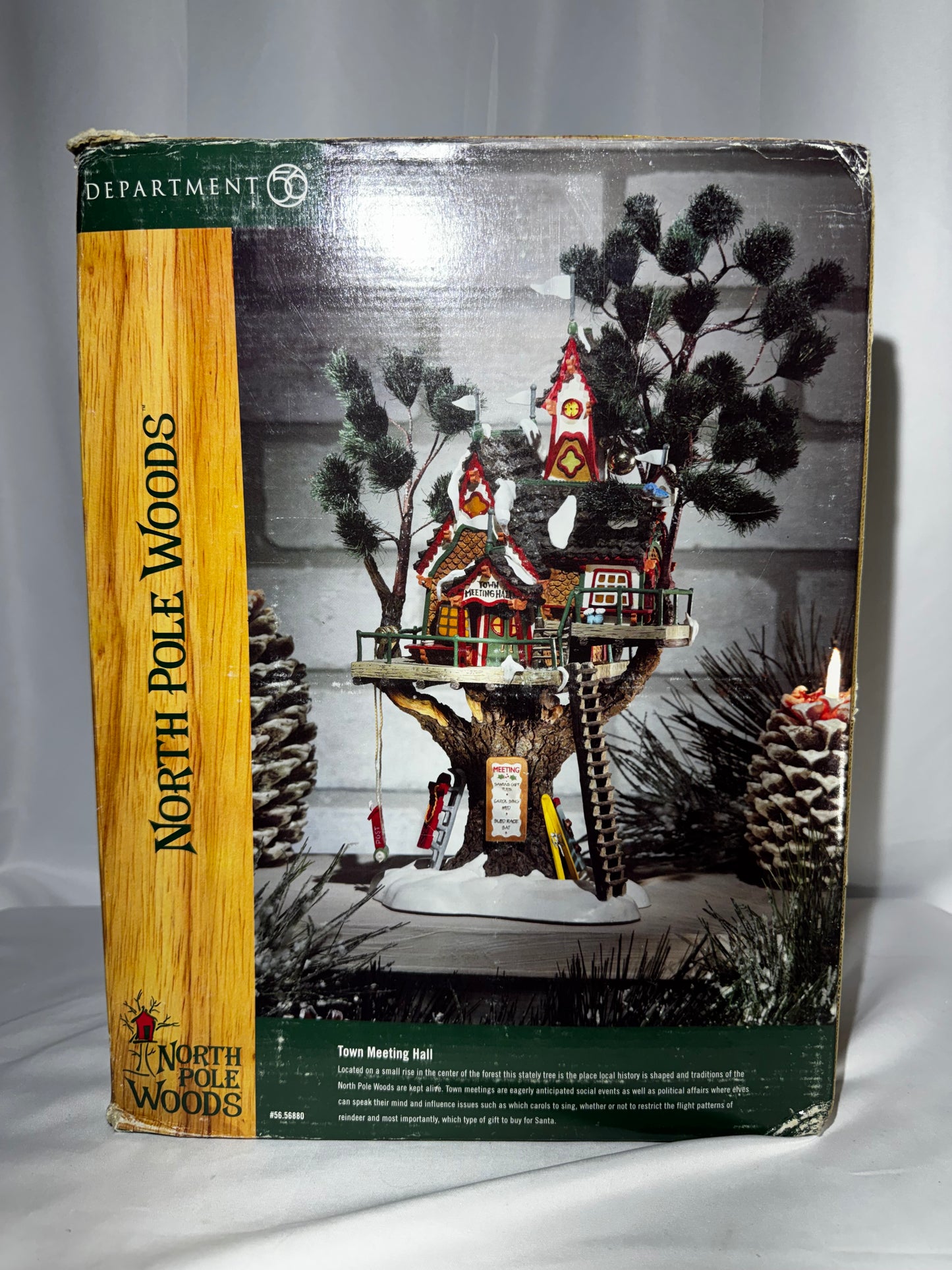 Department 56 North Pole Woods “Town Meeting Hall” Lighted Building – Item #56.56880
