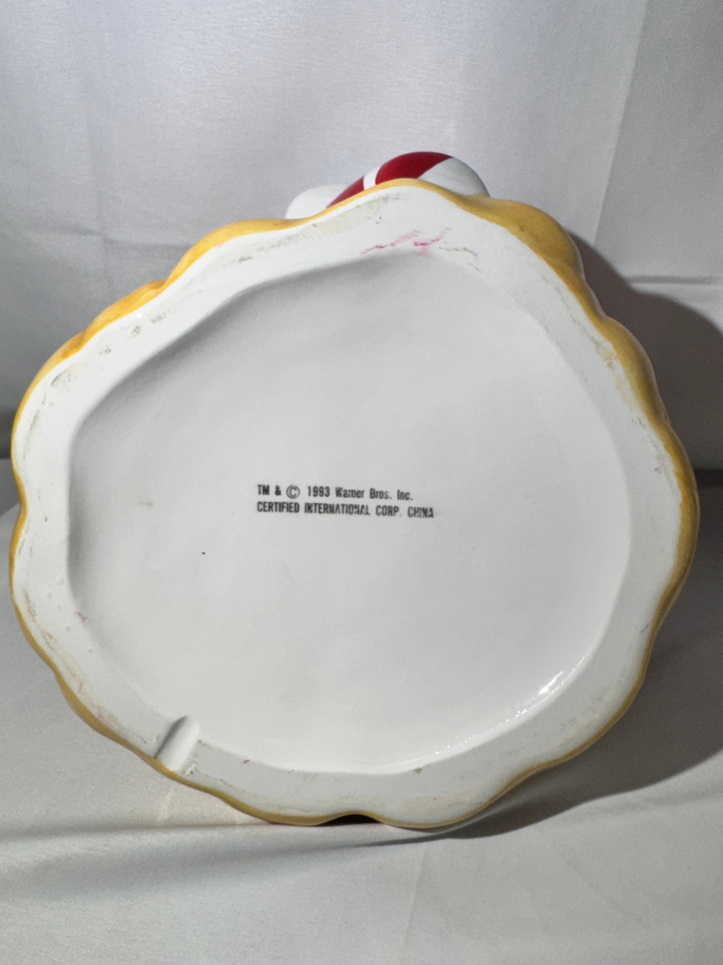 Vintage 1993 Looney Tunes Bugs Bunny Santa Cookie Jar Warner Brothers Christmas