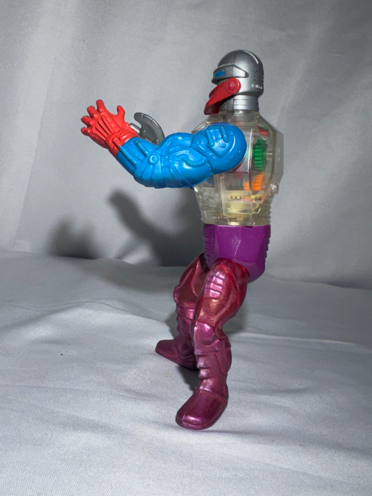 Vintage 1984 Mattel MOTU Roboto Action Figure Masters of the Universe w/ Attachment