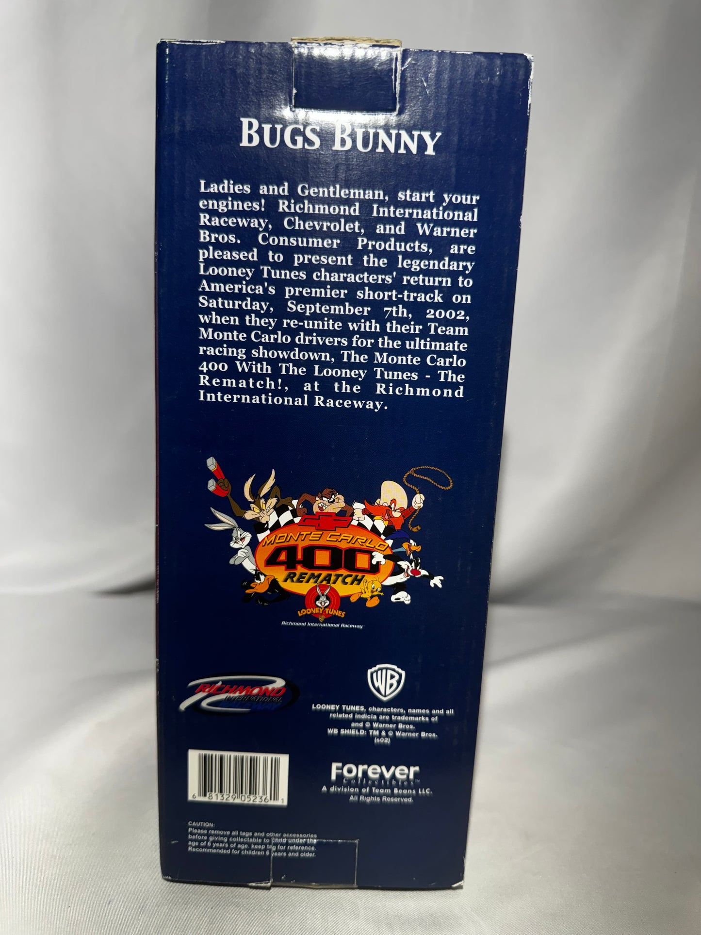 2002 Limited Edition Bugs Bunny Monte Carlo 400 Bobblehead #273/15,000 NASCAR ￼