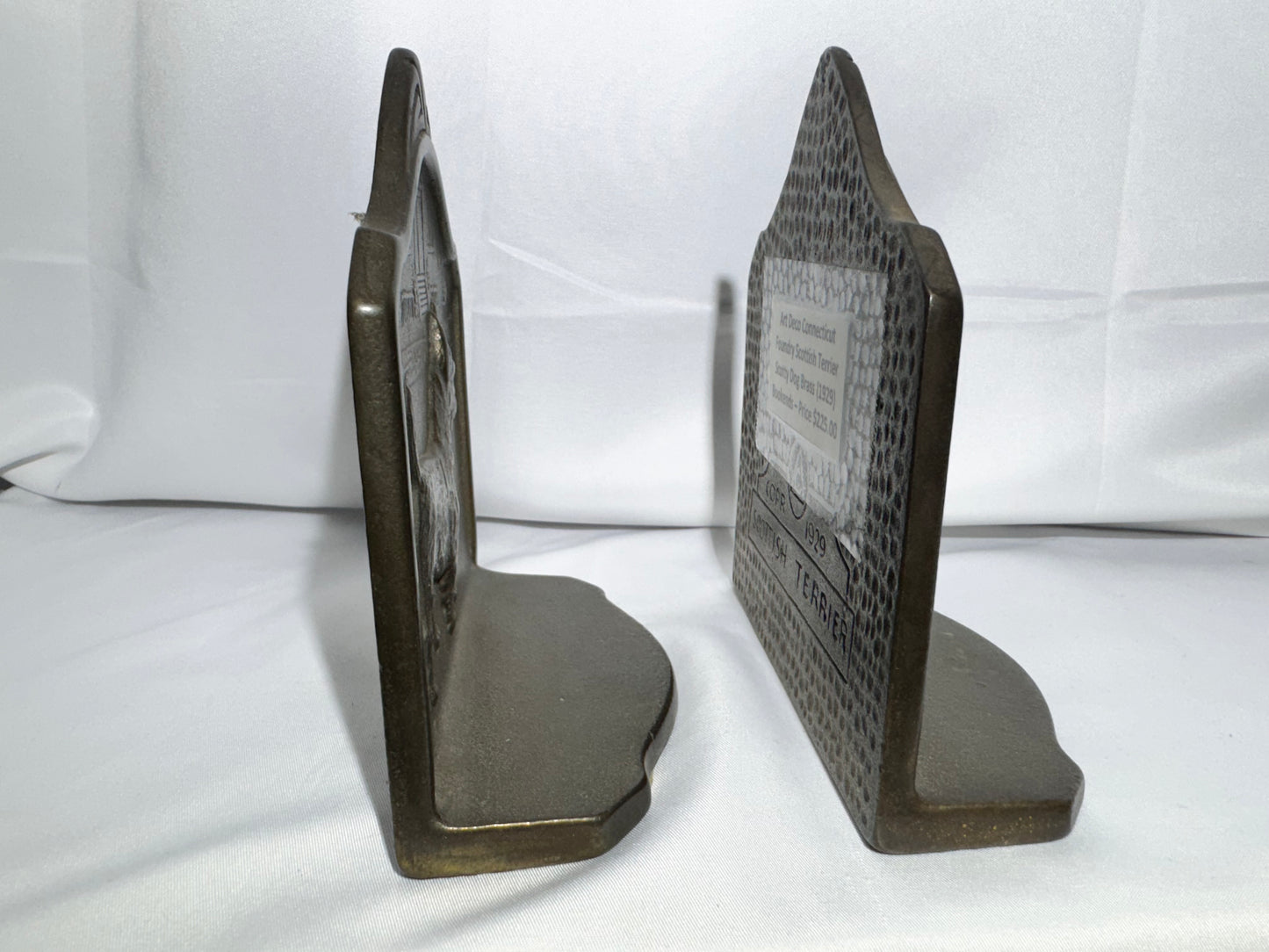 Vintage Scottish Terrier Cast Iron Bookends – c. 1929