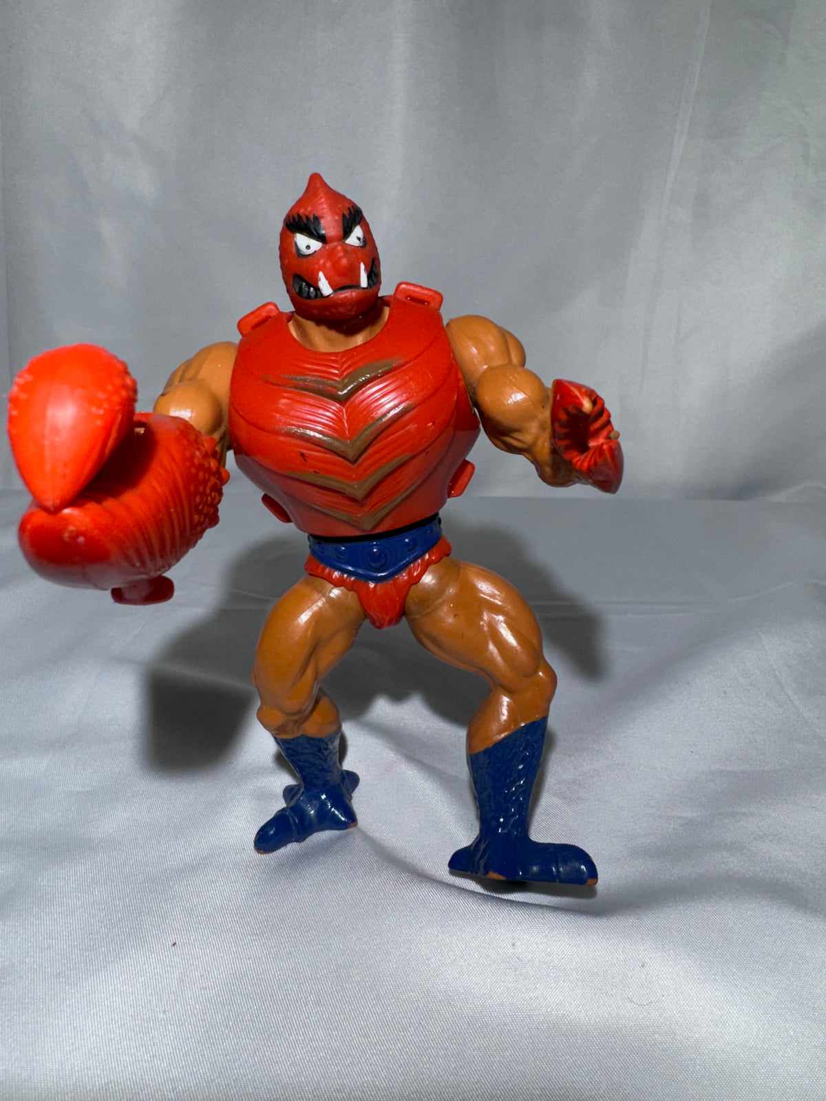 Vintage 1980s Mattel Masters of the Universe Clawful Action Figure – Loose – Missing Mace