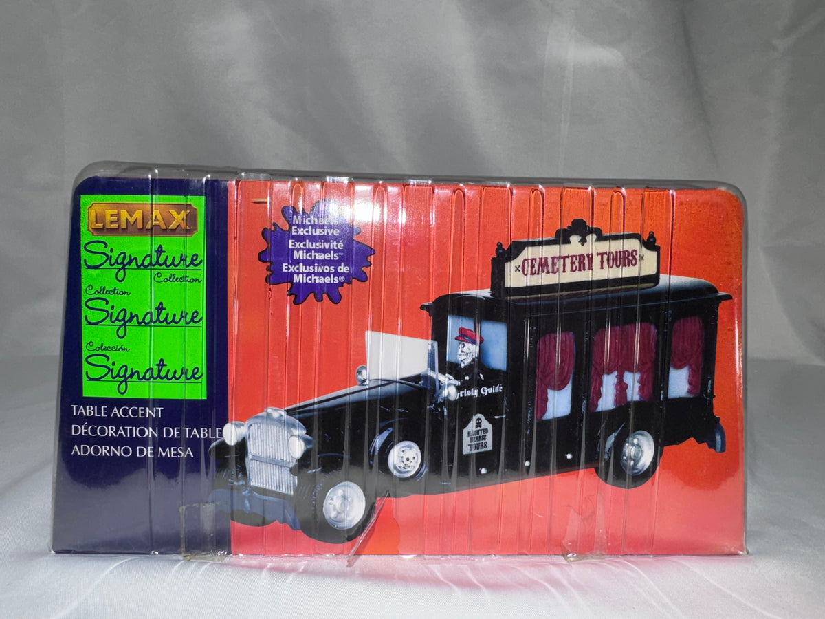Lemax Spooky Town Cemetery Tour Bus #23956 – Retired – Original Box