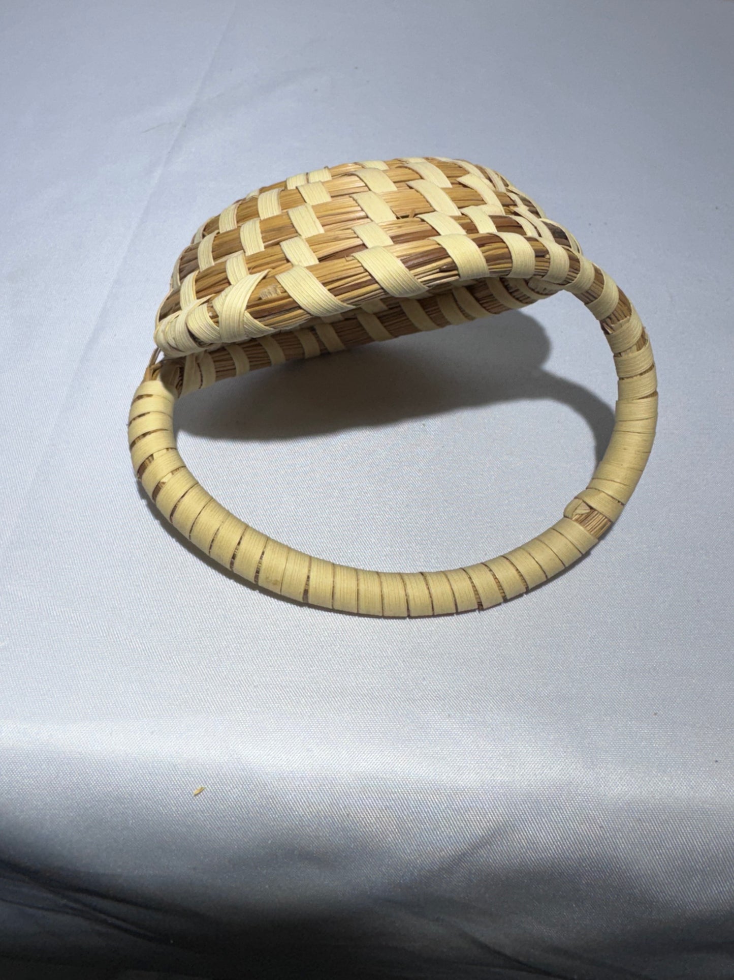 Charleston Gullah Sweetgrass Mini Basket – Handwoven with Handle
