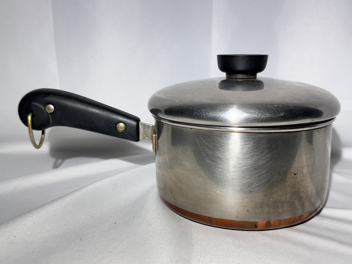Vintage Revere Ware Copper Bottom Cookware Set – 10 Pieces w/ Lids | Bakelite Handles