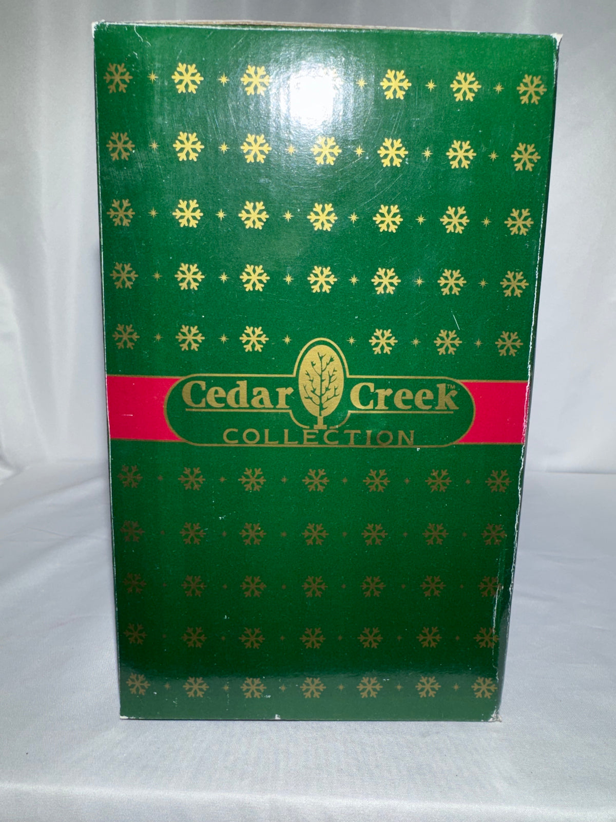 Vintage 1998 Kirkland Signature Cedar Creek Collection Mr. & Mrs. Santa Claus Figurine Set – 10” – Original Box - chip