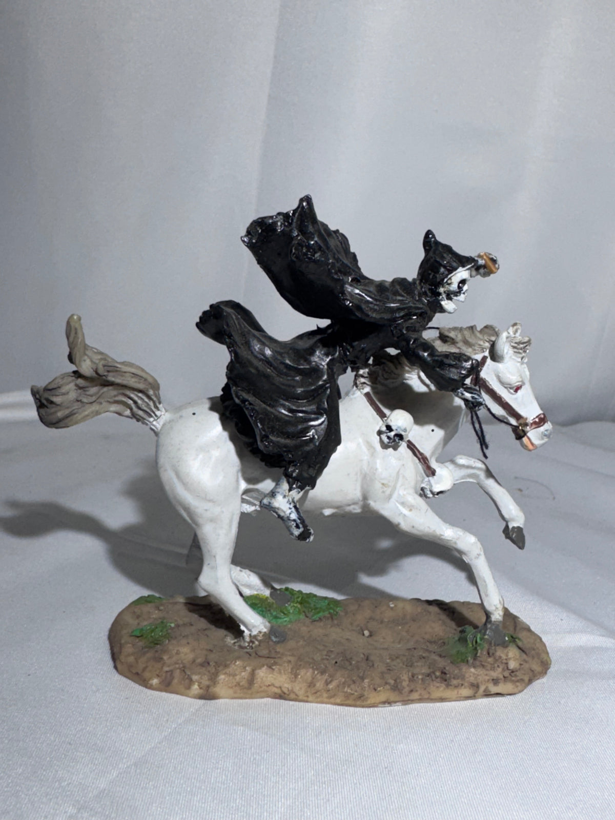 LEMAX Spooky Town Death on a Pale Horse #72379 – Retired Halloween Figurine – 2014