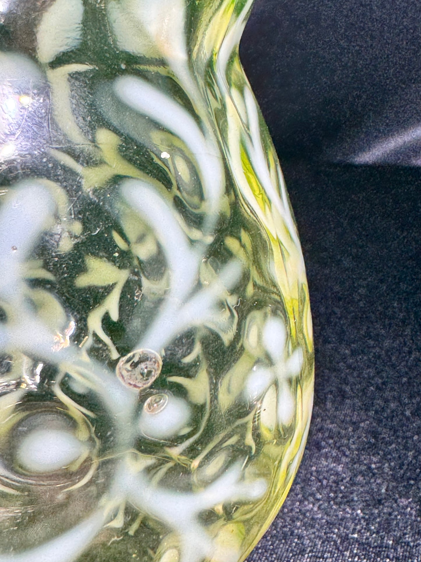 Northwood Spanish Lace Uranium Glass Shaker – Vaseline Opalescent