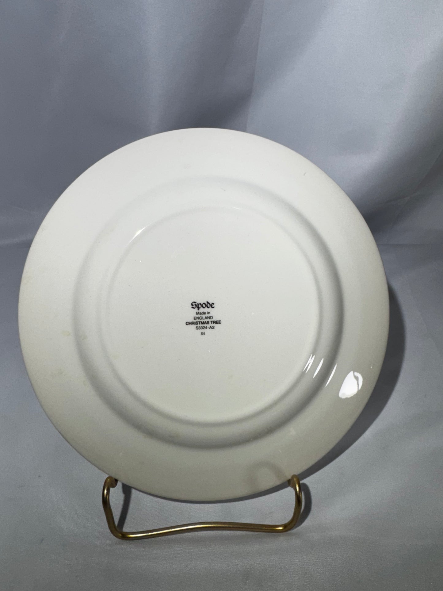 Spode Christmas Tree 2002 Annual Collector Plate 7.5” Holly Berry Border